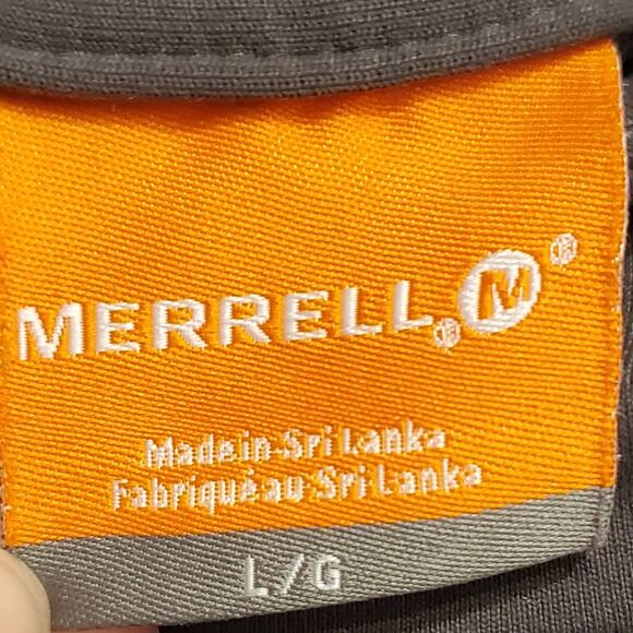 Merrell Gray Popover Pullover Activewear Hiking Hoodie size Large - Picture 5 of 9